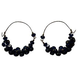 Orecchini Isabel Marant in vetro blu