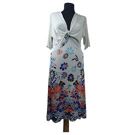 Closed Blumenkleid aus Viscose und Elastan Größe S