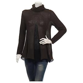 Pier Antonio Gaspari Pullover Braun Schwarz Wolle