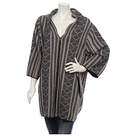 Dagmar Wollcardigan beige schwarz