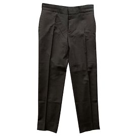 Lanvin Smokinghose aus Wolle anthrazit