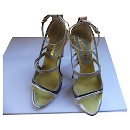 Sandali Jil Sander Rosa Multicolore in Pelle