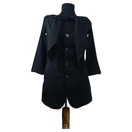 Jean Paul Gaultier Wollblazer schwarz