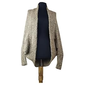 Cardigan Cruciani Beige Baumwolle Wolle Polyamid M