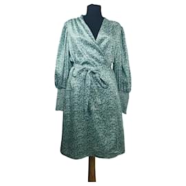 Autre Marque Vestido floral verde Malina