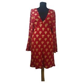 Autre Marque RIXO Etuikleid Rot Viscose M