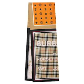 Bufanda de seda con estampado Montage de Burberry 210X70 cm
