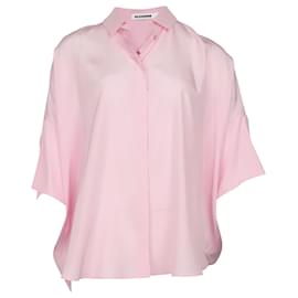 Jil Sander Camicia in crepe de chine in seta rosa