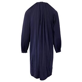 Calvin Klein Langarm-Etuikleid in Marineblau aus Polyamid