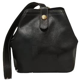 Borsa Lancel Seal Blu Navy in Pelle