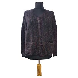 Bimba & Lola Strickjacke aus Baumwolle mit Metallfaden