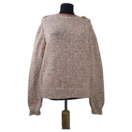 Vanessa Bruno Baumwollpullover braun ecru