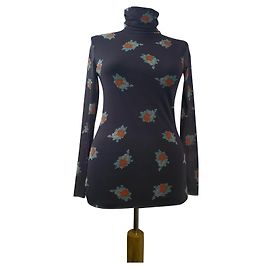 Blusa tipo polo Ganni Tilden mesh