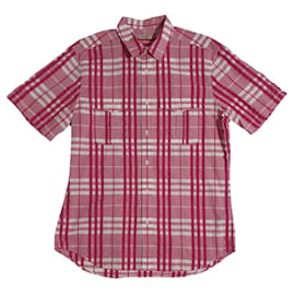 Camicia Burberry Uomo a Maniche Corte in Cotone