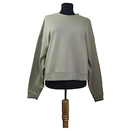 Felpa Naadam cropped grigia in cotone e cashmere - Autre Marque