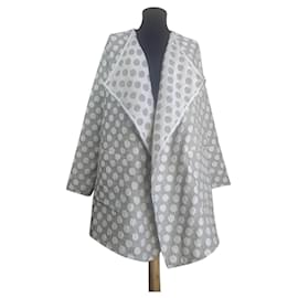 0039 Polka Dot Cardigan Blazer