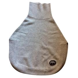 Beigefarbener Poncho aus Kamelwolle - Gucci