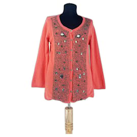 Day Birger & Mikkelsen Cardigan Orange Koralle Wolle Angora