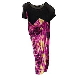 Vestido Versus Versace de Viscosa Negro y Morado