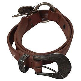 Cinto Dior Gaucho T em couro marrom 75 cm