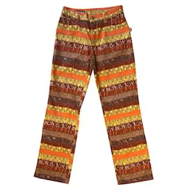 Jean Paul Gaultier Vaqueros Multicolor con Estampado Monograma