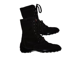 TOD'S STIVALETTI GOMMINO IN CAMOSCIO DA DONNA