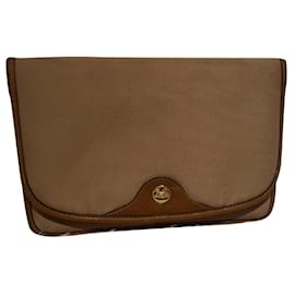 Pochette Céline in tessuto beige