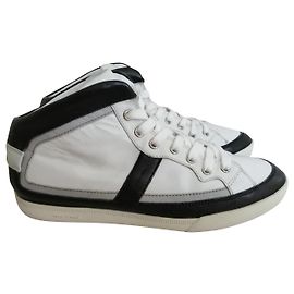 Autre Marque Dior Homme Sneaker aus weißem Leder Größe 40