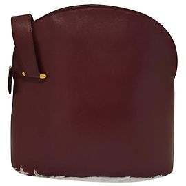 Bolso Cartier Must de Cartier de piel rojo oscuro