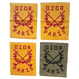 Dior Collection Golf Ensemble de 4 Serviettes Invités en Coton