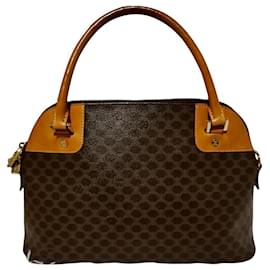 Borsa Céline Marrone Monogramma Tela Rivestita