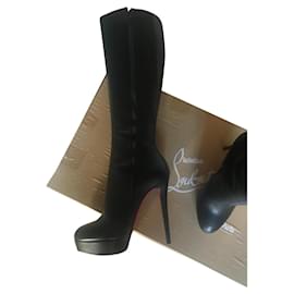 Christian Louboutin Bianca Bota Stivali 140 Size 39.5 Colore: Nero