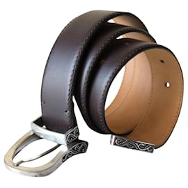 Hedonè Ledergürtel Braun 75 cm - Autre Marque