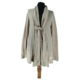 Strickjacke Odd Molly Beige Wolle Alpaka