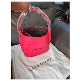 Borsa a mano Longchamp 3D in pelle rossa