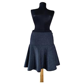 Falda Vichy Gerard Darel Azul Lana