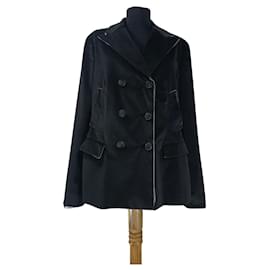 Blazer Prada Grigio Scuro Cotone e Seta