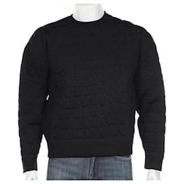 Alexander Wang x H&M Schwarzes Scuba Neopren Sweatshirt Krokoprägung