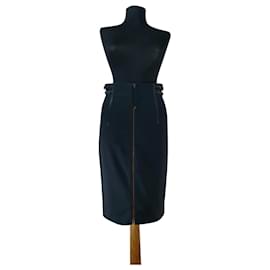 Gonna Sportmax nera in cotone