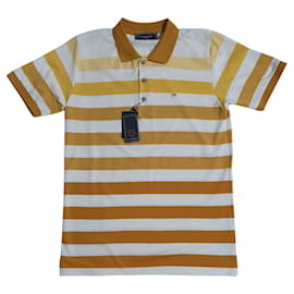 Abbate Polo Shirt White Yellow - Autre Marque