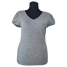 Kurzarm Pullover aus Kaschmir in Grau - Autre Marque
