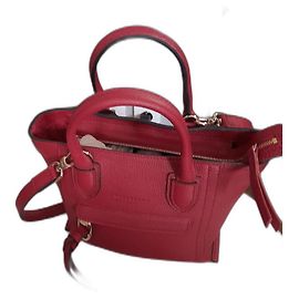 Borsa a mano Longchamp MAILBOX rossa in pelle piccola
