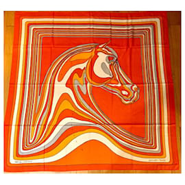 Hermès Sciarpa Pégase Paysage in Cashmere e Seta