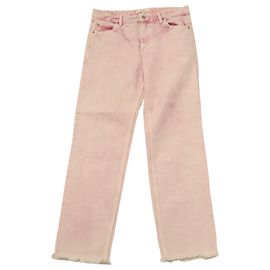 Jeans Isabel Marant Etoile stile vintage lavaggio acido in cotone rosa