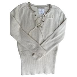Vanessa Bruno Strickoberteil in Eggshell Größe 36
