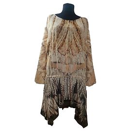 Vestido Túnica de Seda Roberto Cavalli