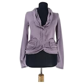 Cardigan Allude en cachemire et coton violet