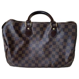 Louis Vuitton Speedy 35 Pelle Marrone Scuro