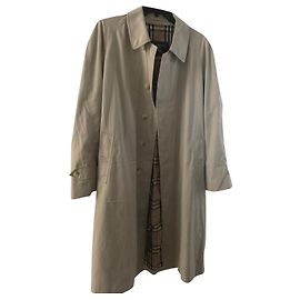 Burberry Regenmantel aus Baumwolle beige