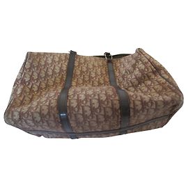 Christian Dior Tela Boston obliqua marrone.